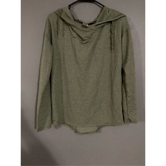Athletic Works Green Lightweight Hoodie Size Medium - Picture 1 of 3